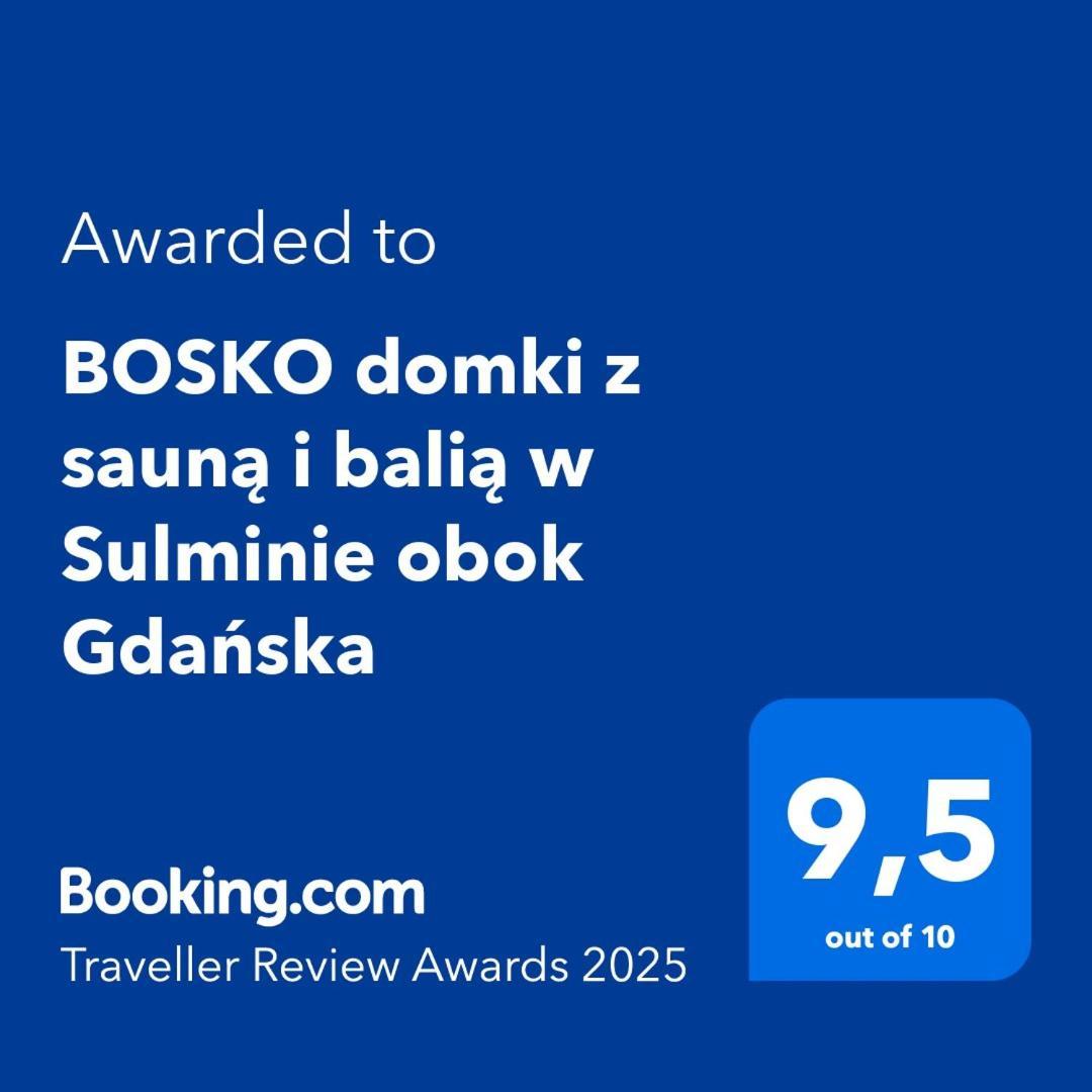 Bosko Domki Z Sauna I Balia W Sulminie Obok Gdanska Exteriör bild